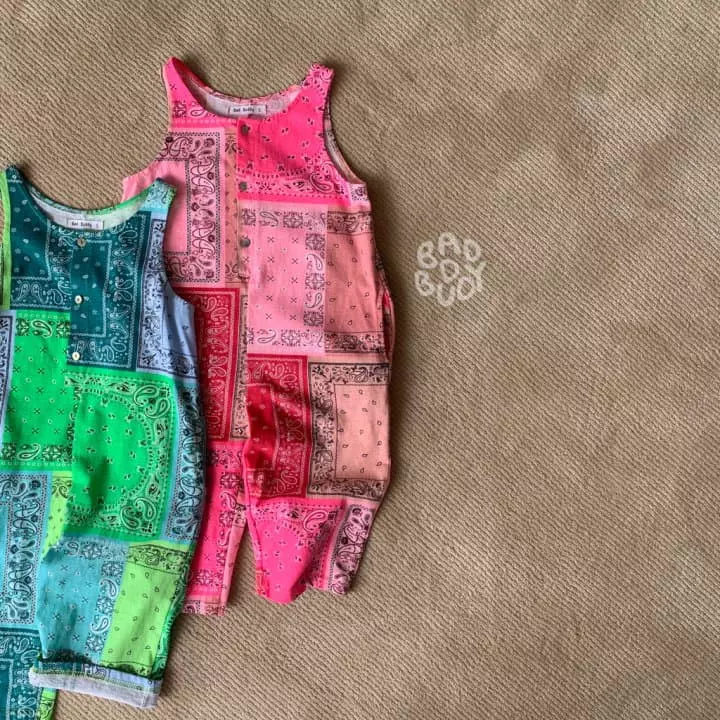 Badburdy - Korean Children Fashion - #prettylittlegirls - Paisely Jumpsuit - 2