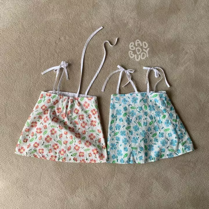 Badburdy - Korean Children Fashion - #prettylittlegirls - Blan Flower One-piece
