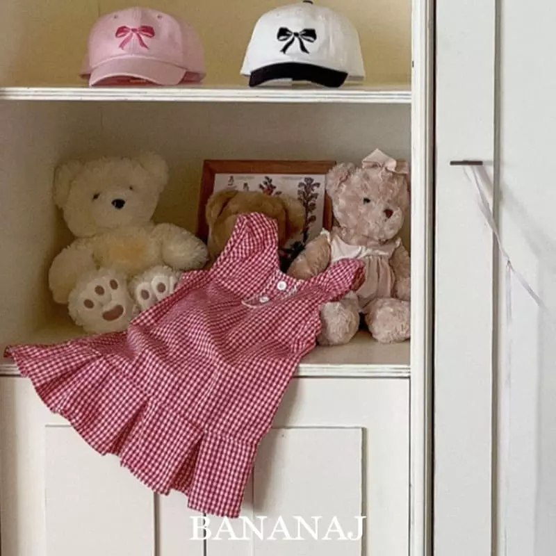 Banana J - Korean Children Fashion - #Kfashion4kids - Gogo Check One-piece
