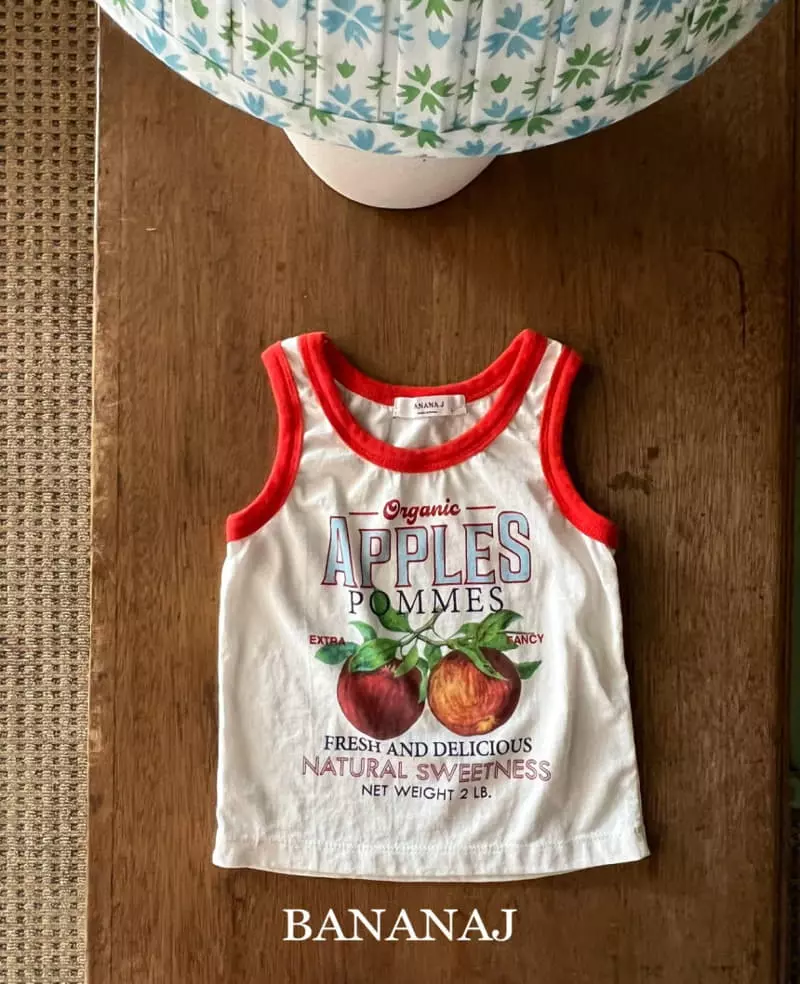 Banana J - Korean Children Fashion - #childrensboutique - Apple Sleeveless - 2