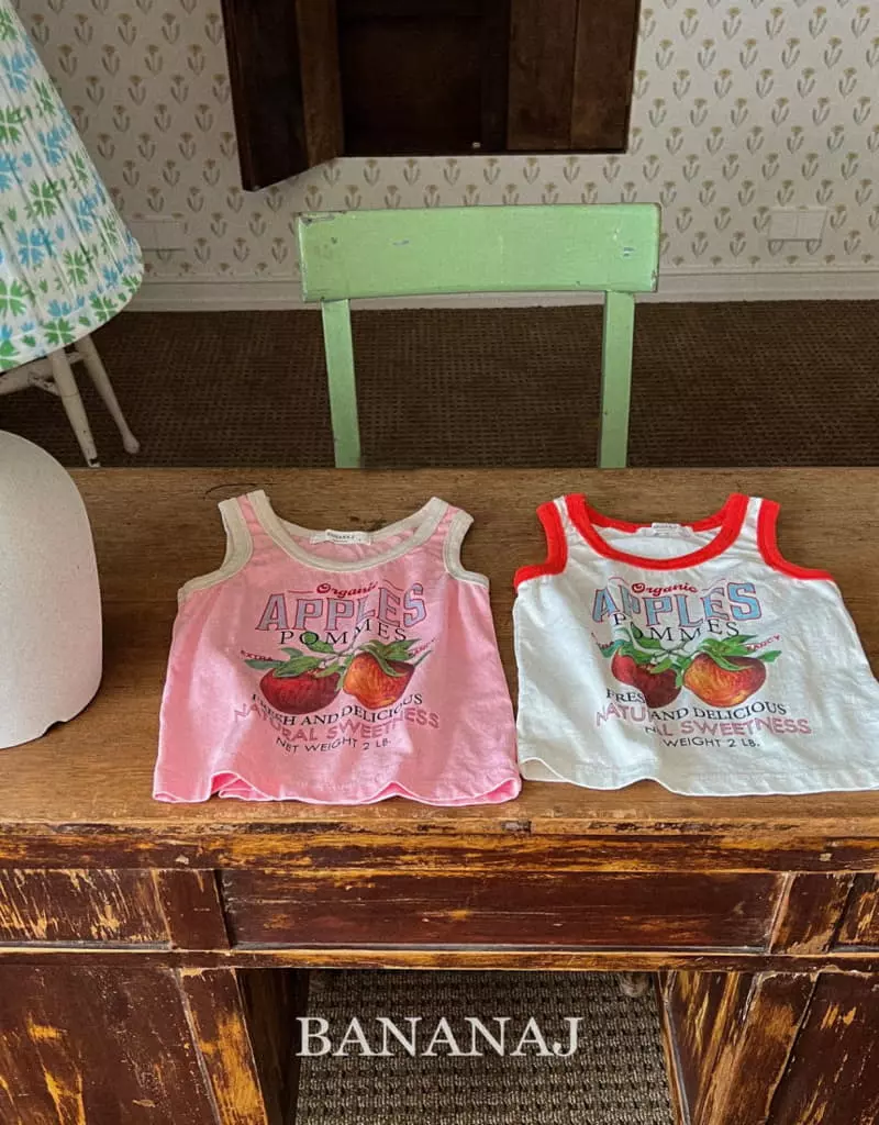 Banana J - Korean Children Fashion - #designkidswear - Apple Sleeveless - 3