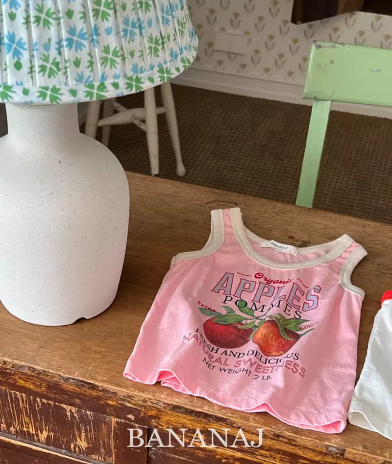 Banana J - Korean Children Fashion - #designkidswear - Apple Sleeveless - 4