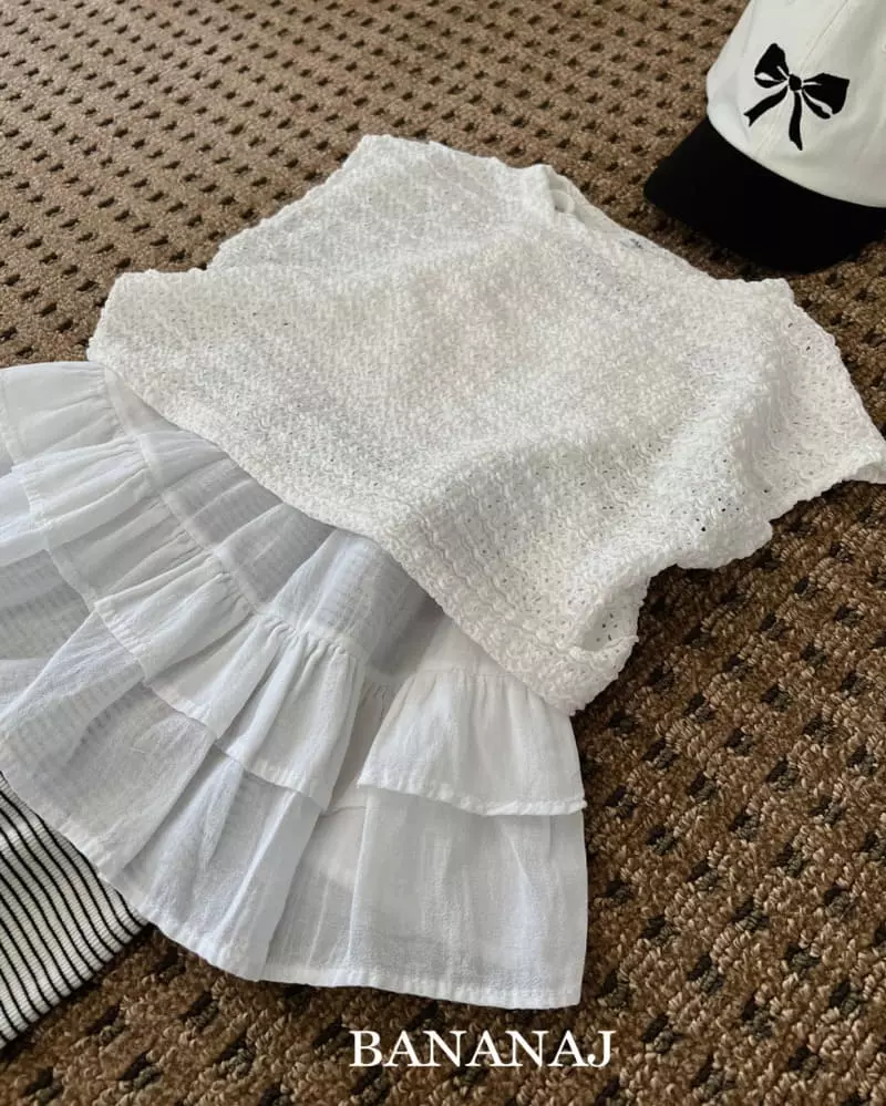 Banana J - Korean Children Fashion - #kidzfashiontrend - Lace Tee - 2