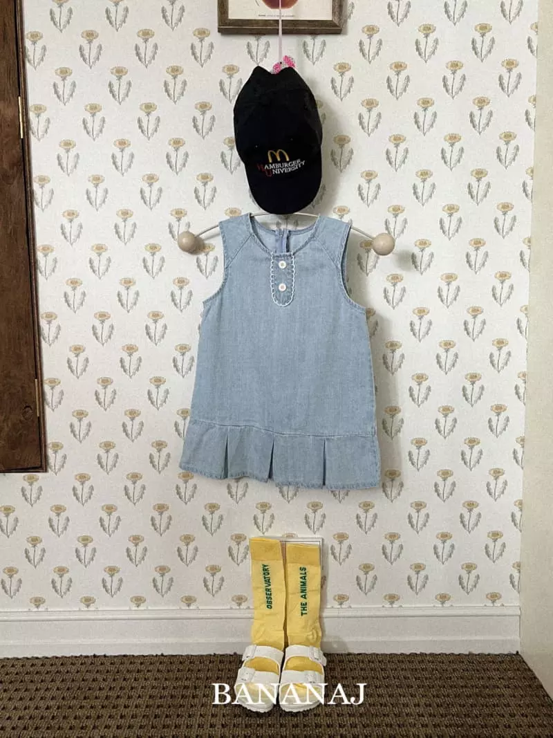 Banana J - Korean Children Fashion - #kidzfashiontrend - Gogo Denim One-piece