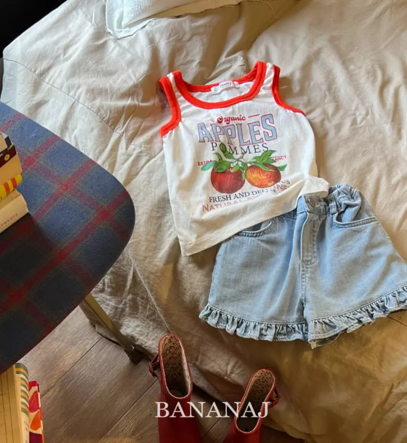 Banana J - Korean Children Fashion - #kidzfashiontrend - Apple Sleeveless - 8
