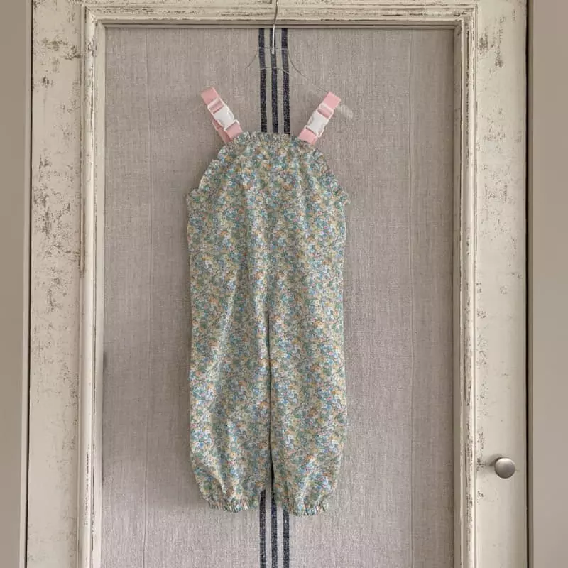 Banana J - Korean Children Fashion - #kidzfashiontrend - Flower Overalls - 7