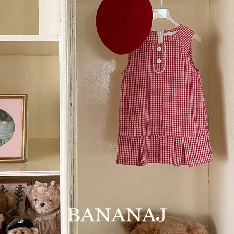 Banana J - Korean Children Fashion - #littlefashionista - Gogo Check One-piece - 2