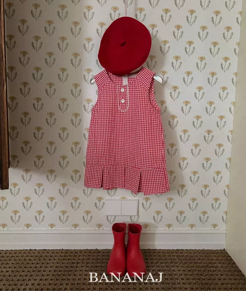 Banana J - Korean Children Fashion - #magicofchildhood - Gogo Check One-piece - 3