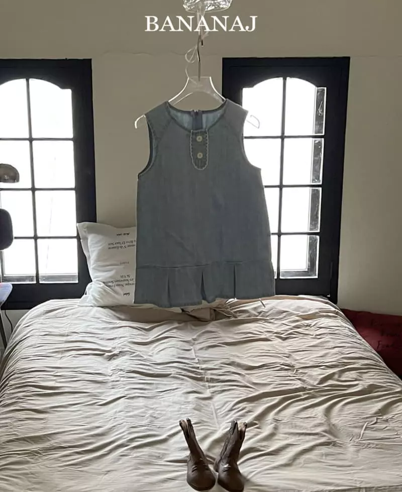 Banana J - Korean Children Fashion - #minifashionista - Gogo Denim One-piece - 5