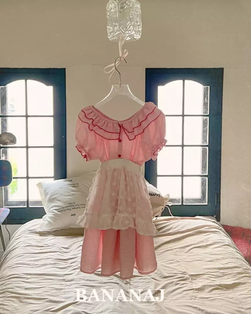 Banana J - Korean Children Fashion - #toddlerclothing - Parisien One-piece