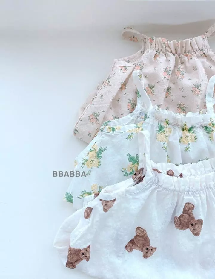 Bbabba - Korean Baby Fashion - #babygirlfashion - Molly String Sleeveless Bodysuit - 9
