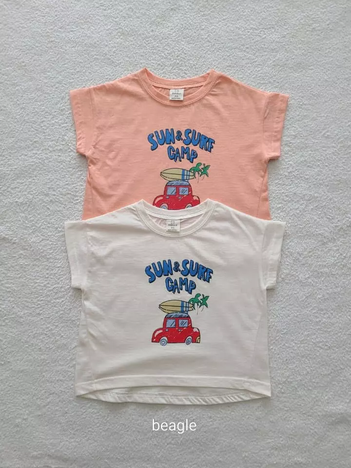 Beagle - Korean Children Fashion - #Kfashion4kids - Surfing Tee