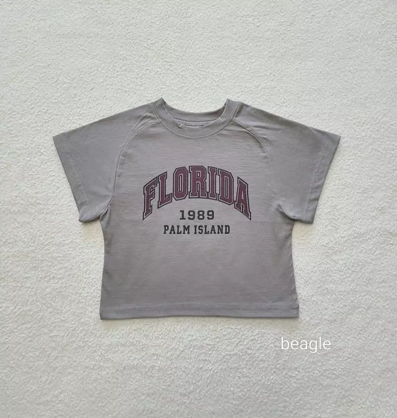 Beagle - Korean Children Fashion - #kidzfashiontrend - Florida Print Tee - 2