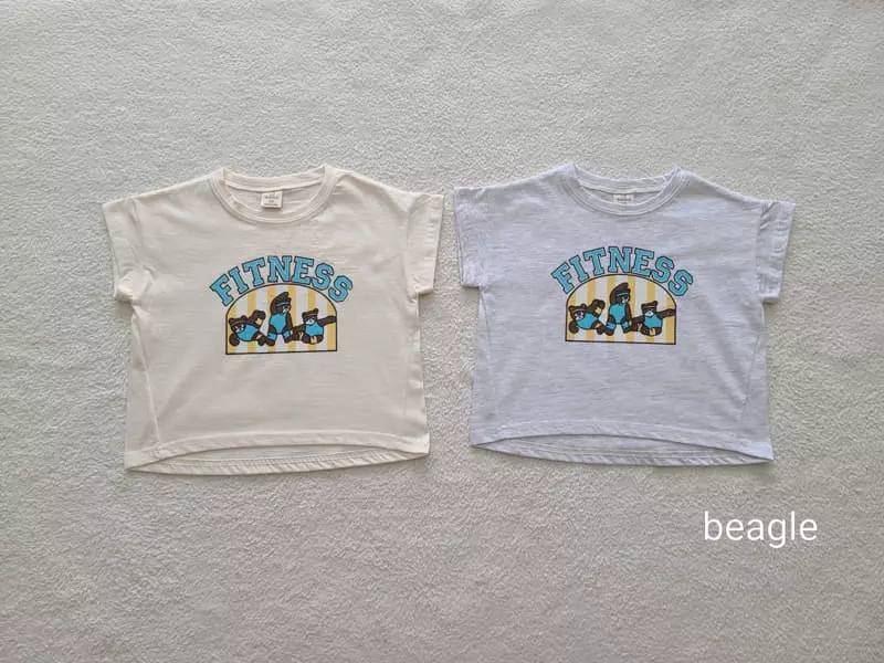 Beagle - Korean Children Fashion - #minifashionista - Fitness Bear Tee - 3