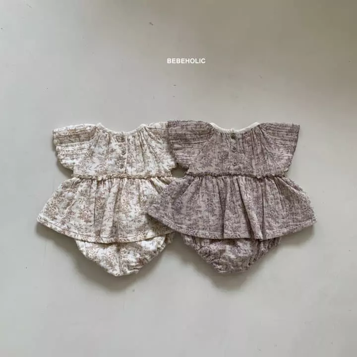 Bebe Holic - Korean Baby Fashion - #babyboutique - Small Flower Bodysuit - 8