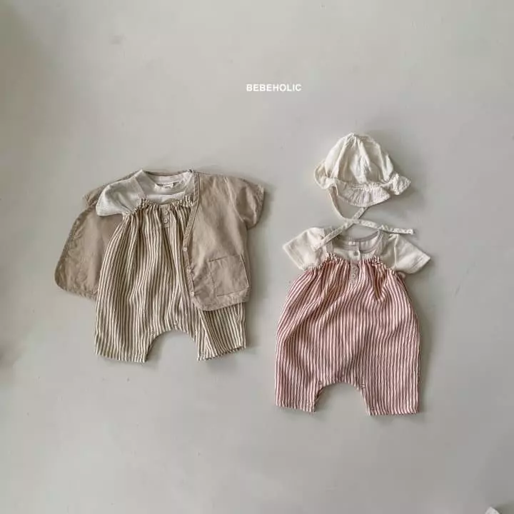 Bebe Holic - Korean Baby Fashion - #babyclothing - Coco Stripes Bodysuit