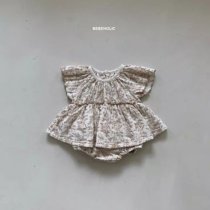 Bebe Holic - Korean Baby Fashion - #babyfashion - Small Flower Bodysuit - 11