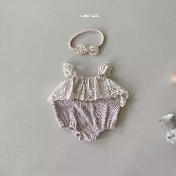 Bebe Holic - Korean Baby Fashion - #babyfashion - Lace Bodysuit - 4