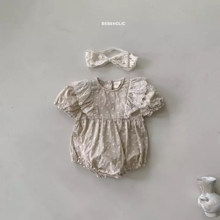 Bebe Holic - Korean Baby Fashion - #babygirlfashion - Olive Wing Bodysuit - 3