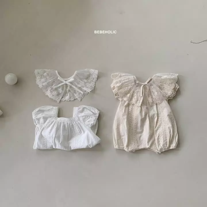 Bebe Holic - Korean Baby Fashion - #babygirlfashion - Davi Lace Bodysuit