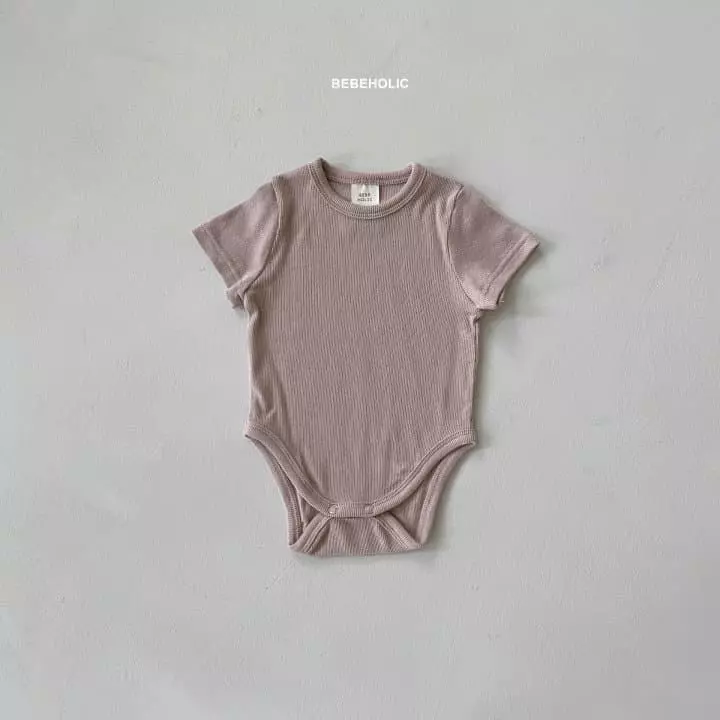 Bebe Holic - Korean Baby Fashion - #babygirlfashion - Rib Shirt Sleeves Bodysuit - 6
