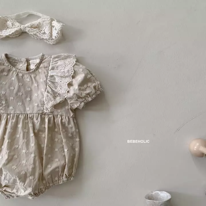 Bebe Holic - Korean Baby Fashion - #babygirlfashion - Olive Wing Bodysuit - 4