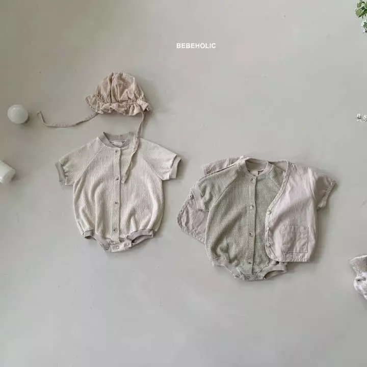 Bebe Holic - Korean Baby Fashion - #babylifestyle - Waffle Bodysuit