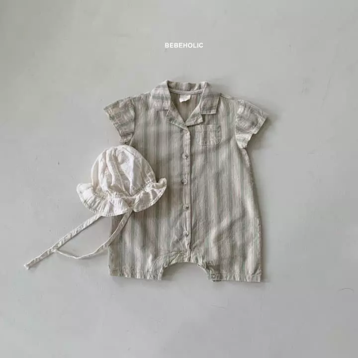 Bebe Holic - Korean Baby Fashion - #babyoninstagram - Miu Stripes Bodysuit - 5