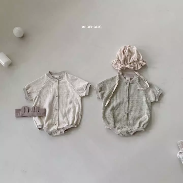 Bebe Holic - Korean Baby Fashion - #babyoninstagram - Waffle Bodysuit - 2