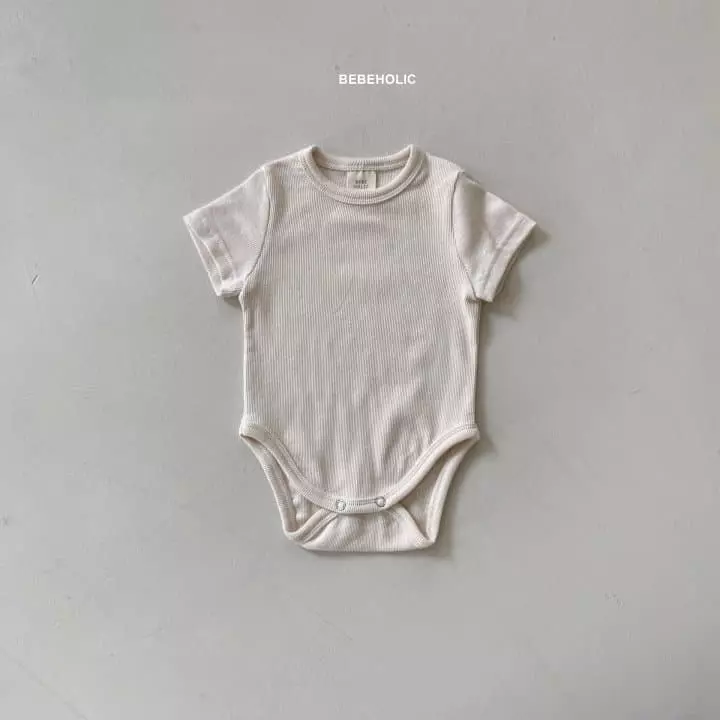 Bebe Holic - Korean Baby Fashion - #babyoninstagram - Rib Shirt Sleeves Bodysuit - 8