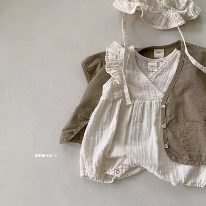 Bebe Holic - Korean Baby Fashion - #babyootd - Linen Cardigan - 6