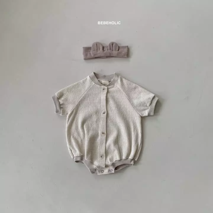 Bebe Holic - Korean Baby Fashion - #babyootd - Waffle Bodysuit - 3