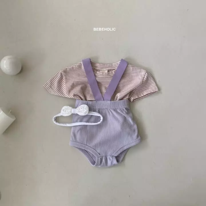 Bebe Holic - Korean Baby Fashion - #babyoutfit - Dungarees Bloomer - 9