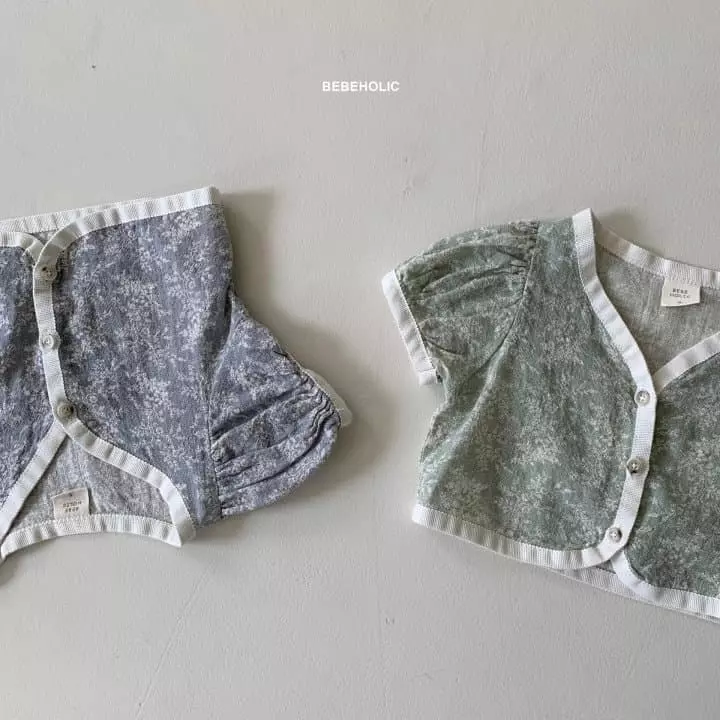 Bebe Holic - Korean Baby Fashion - #babyoutfit - Small Flower Cardigan - 7