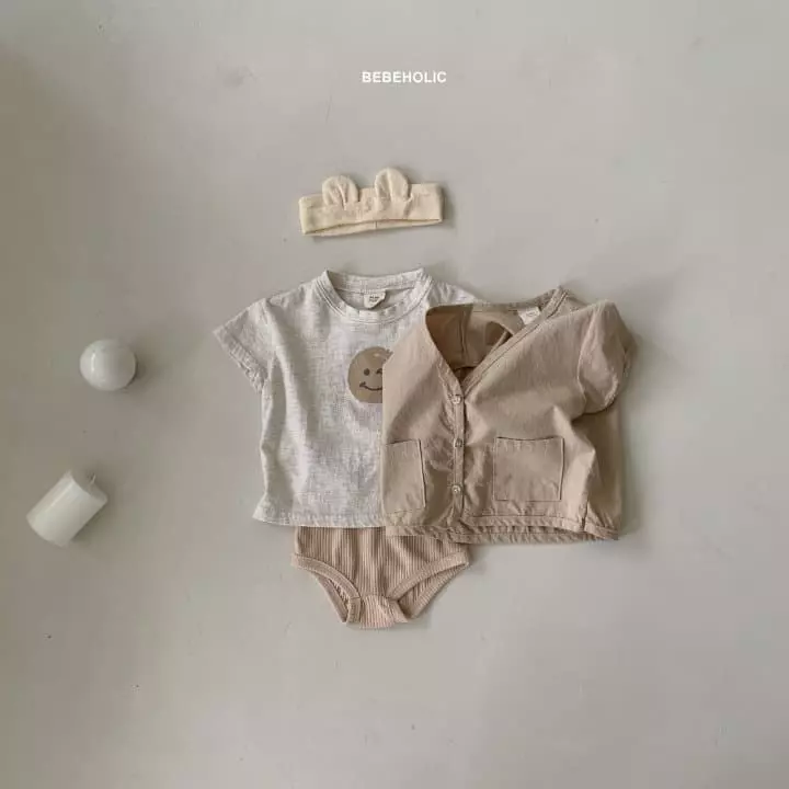 Bebe Holic - Korean Baby Fashion - #babyoutfit - Smile Tee - 4
