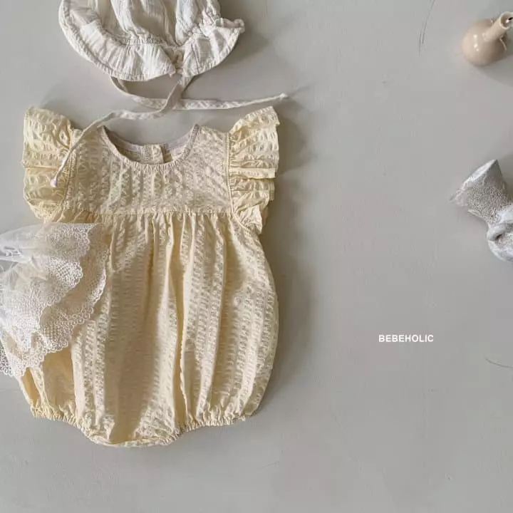 Bebe Holic - Korean Baby Fashion - #babyoutfit - Marim Wing Bodysuit - 3