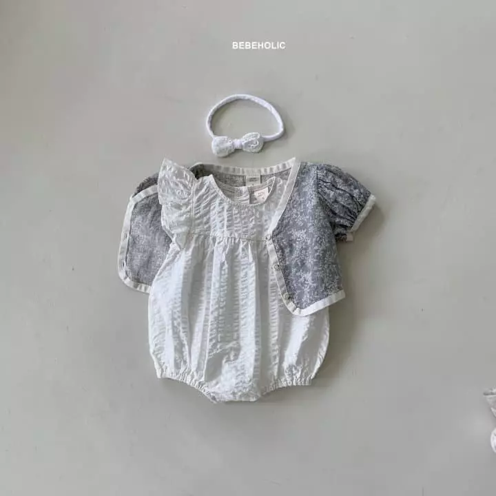 Bebe Holic - Korean Baby Fashion - #babyoutfit - Marim Wing Bodysuit - 4