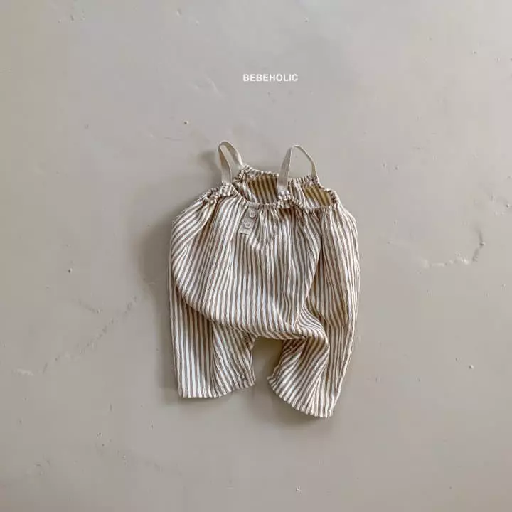 Bebe Holic - Korean Baby Fashion - #babyoutfit - Coco Stripes Bodysuit - 9