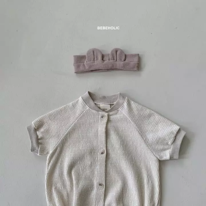 Bebe Holic - Korean Baby Fashion - #babyootd - Waffle Bodysuit - 4