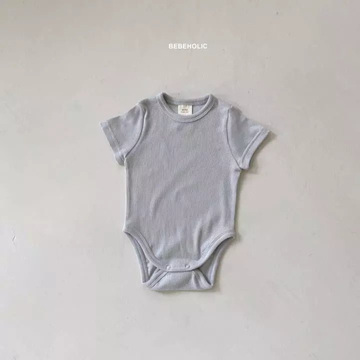 Bebe Holic - Korean Baby Fashion - #babyoutfit - Rib Shirt Sleeves Bodysuit - 10