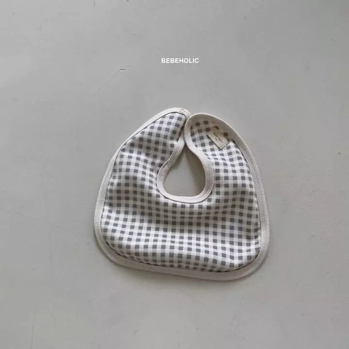 Bebe Holic - Korean Baby Fashion - #babyootd - Check Bib - 4