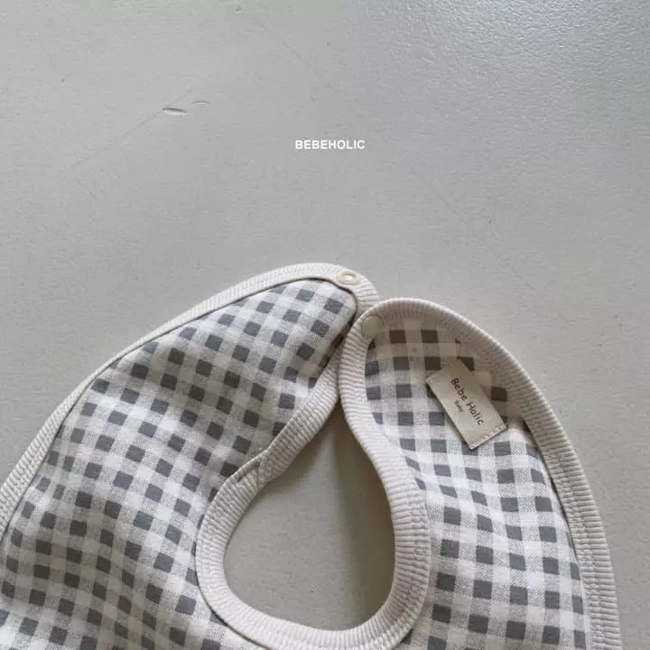 Bebe Holic - Korean Baby Fashion - #babyoutfit - Check Bib - 5