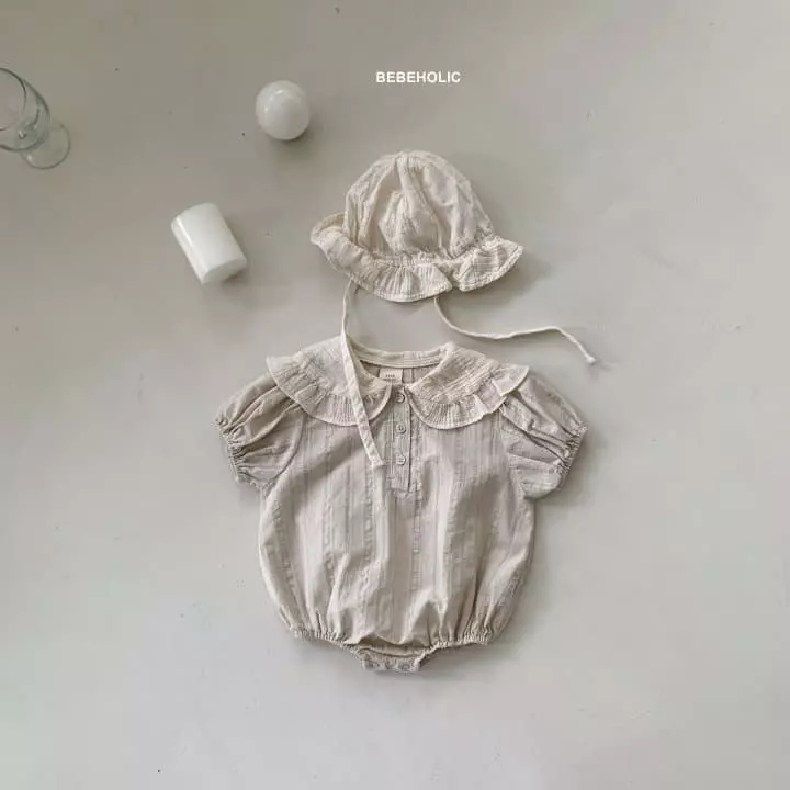 Bebe Holic - Korean Baby Fashion - #babywear - Shy Collar Bodysuit - 3