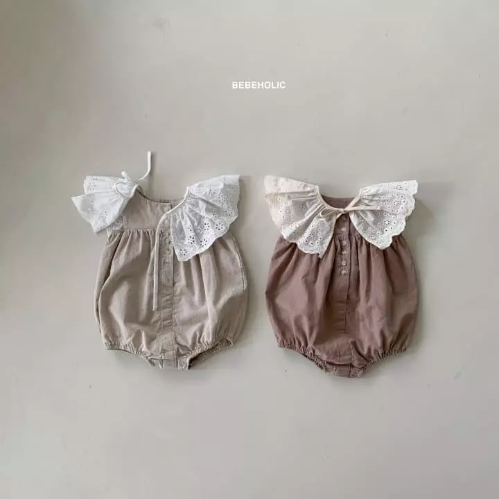 Bebe Holic - Korean Baby Fashion - #babywear - Linen Sleeveless Bodysuit - 2