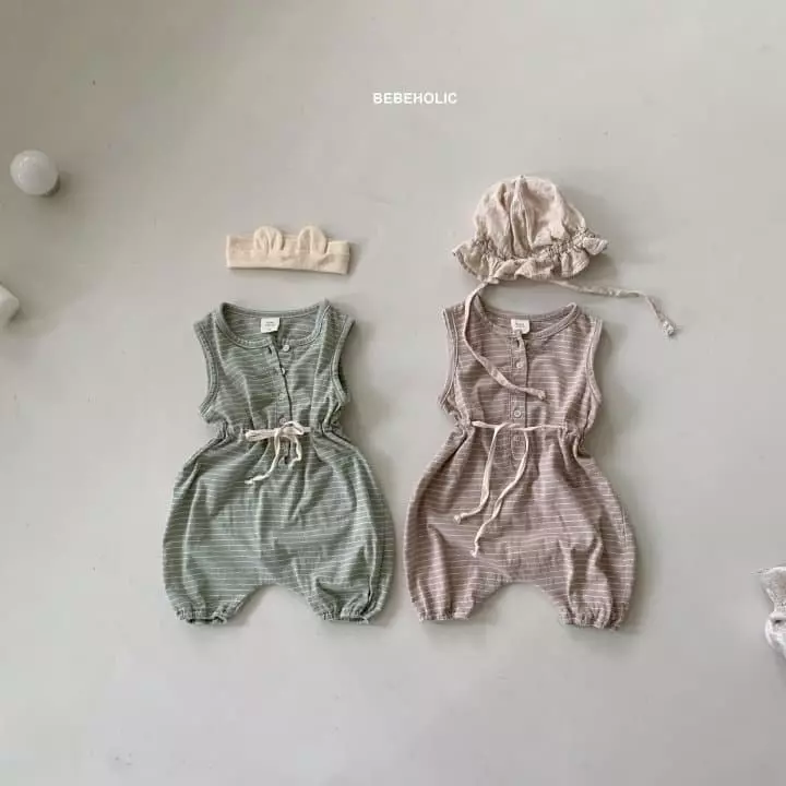 Bebe Holic - Korean Baby Fashion - #babywear - May Stripes Bodysuit