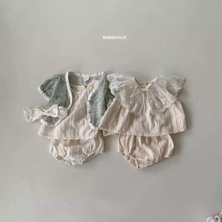 Bebe Holic - Korean Baby Fashion - #onlinebabyshop - Haize Top Bottom Set - 3