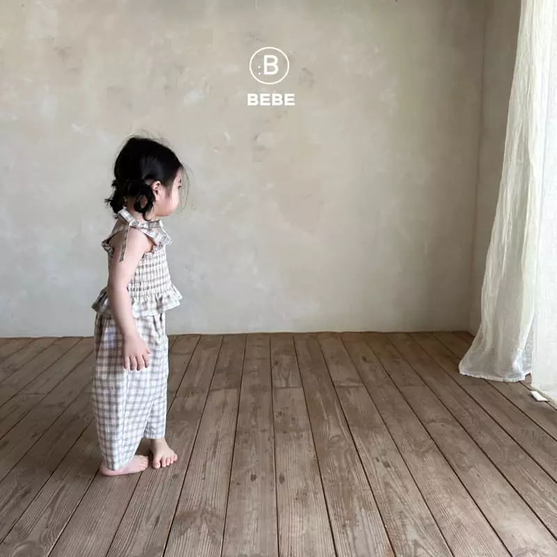 Bella Bambina - Korean Baby Fashion - #babyclothing - Bebe Check Mureang Top Botom Set
