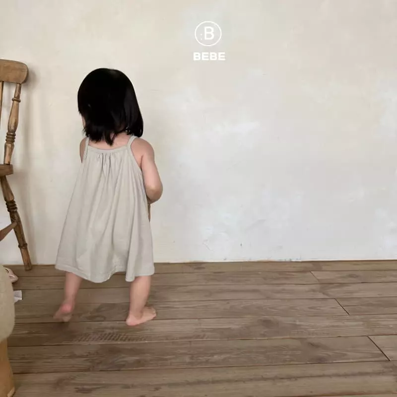 Bella Bambina - Korean Baby Fashion - #babylifestyle - Bebe String Sleeveless One-piece - 6