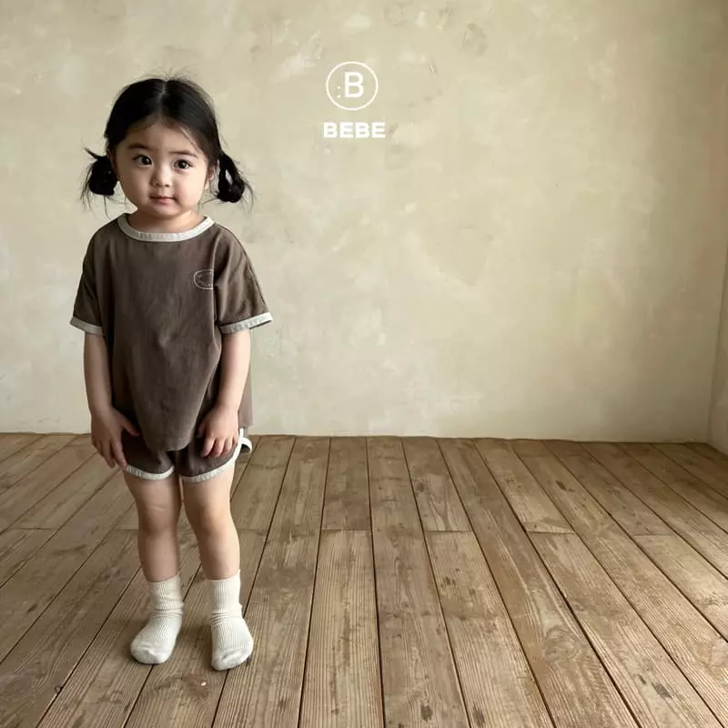 Bella Bambina - Korean Baby Fashion - #babylifestyle - Bebe Peanut Piping Top Bottom Set - 2