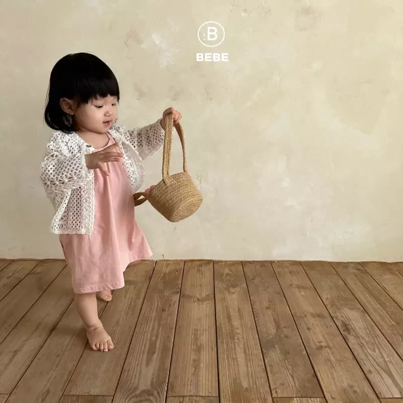 Bella Bambina - Korean Baby Fashion - #babyoninstagram - Bebe String Sleeveless One-piece - 7